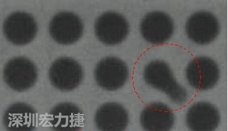 BGA空焊，導(dǎo)通孔(via)連接焊墊