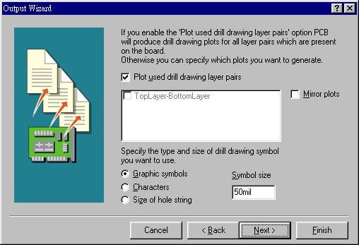輸出文件精靈再詢問是否要建立鉆孔文件，以及導(dǎo)孔文件？