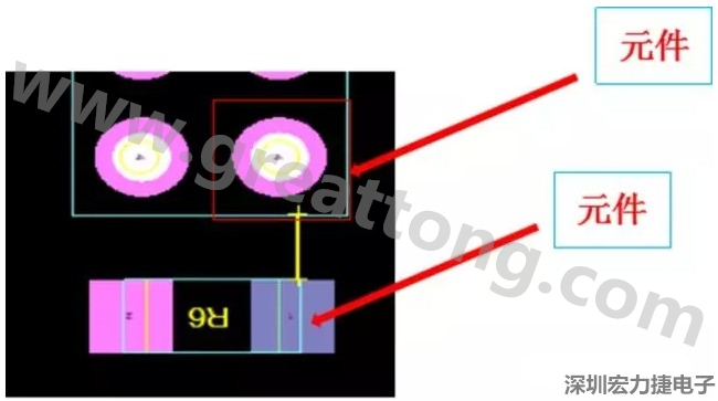 PCBA DFM問題實例2：元件距離太近，組裝干涉 