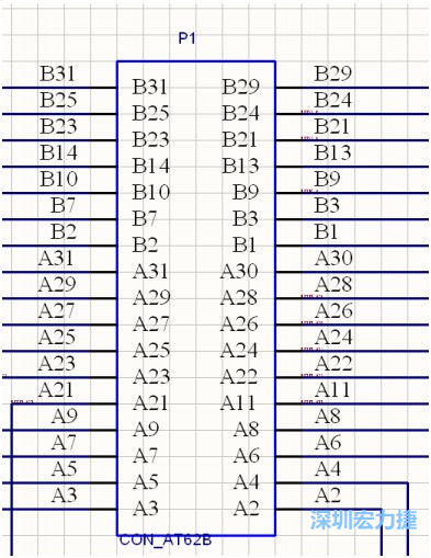 AT 總線 62 芯插槽，變成了一個(gè) 34 芯元件。