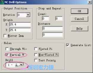 轉(zhuǎn)完Gerber后，接著還需轉(zhuǎn)鉆孔，通孔和盲、埋孔的轉(zhuǎn)法有所不同，轉(zhuǎn)通孔只須點(diǎn)擊Add，在彈出的窗口Document Name輸入文件名
