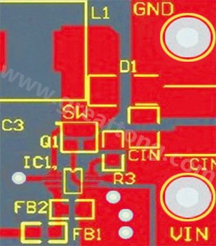 星節(jié)點(diǎn)連接地平面及兩個(gè)小電流接地連接(IC和分壓器)。