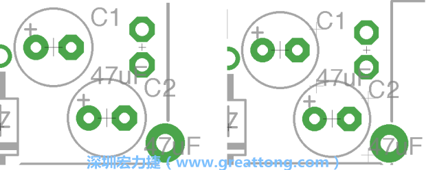 如果你尚未使用「分離工具（Smash Tool）」將所有的名稱和量值標簽從各自對應(yīng)的元件上分離，你將會發(fā)現(xiàn)你無法從元件上獨立地移動一個尚未進行分離的標簽（如左下圖所示），但是對于已經(jīng)執(zhí)行過分離的元件（如右下圖所示）來說，它們的標簽都可以獨立地操作。