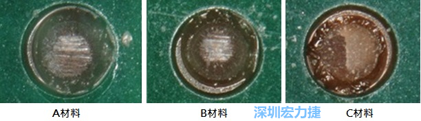 圖14- 冷球拉力試驗(yàn)后，光學(xué)顯微鏡下的失效模式