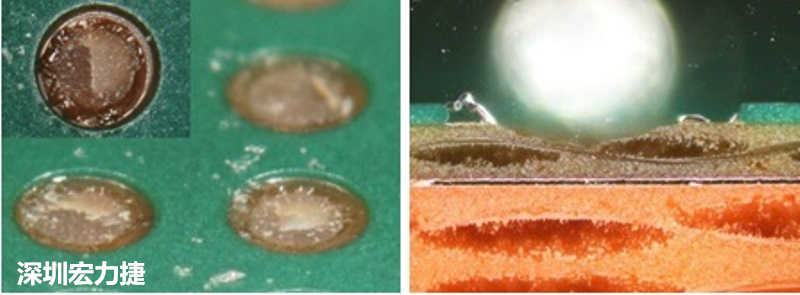 圖15-冷球拉力試驗(yàn)后，C材料的橫截面?zhèn)纫晥D